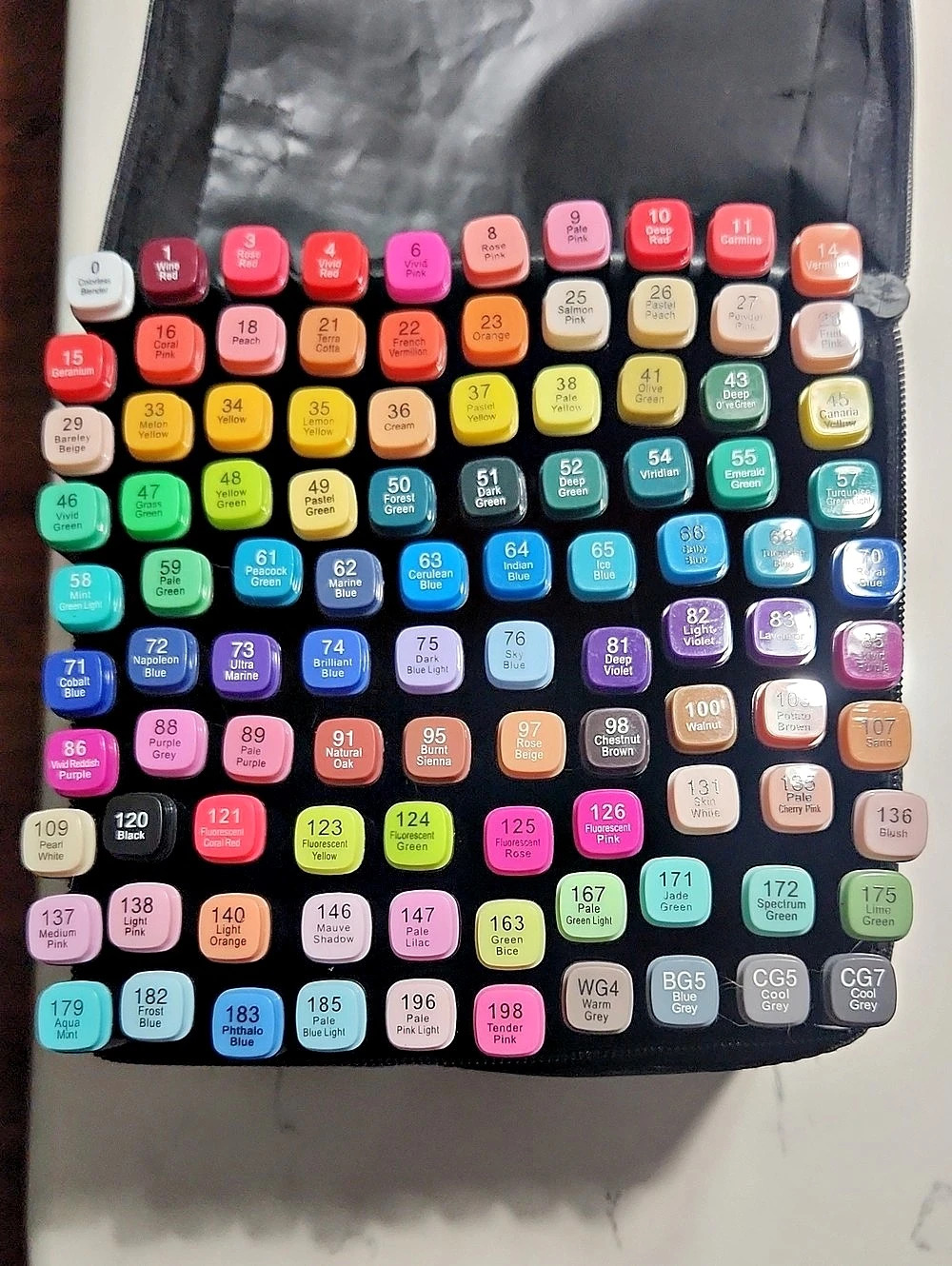 100-Piece DMES Marker Set Organizer in Black NWT